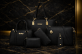 Her Empire Beauty Imperial Noir 6-Piece Luxury Handbag Set