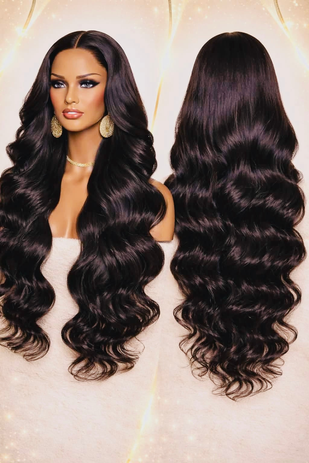 Majesty Deep Wave. 100% Human Hair Transparent Lace