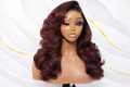 Royal Curl Luxe Wig (Deep Curly Ombre). 100% Human Hair Transparent Lace