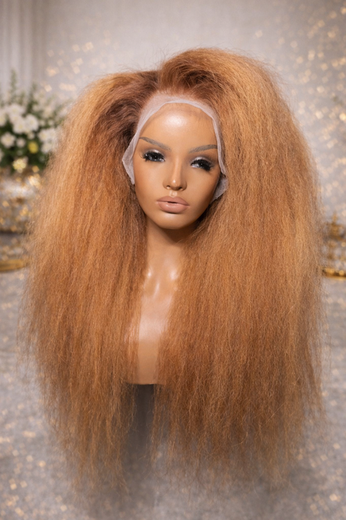 Golden Halo Kinky Volume Wig
