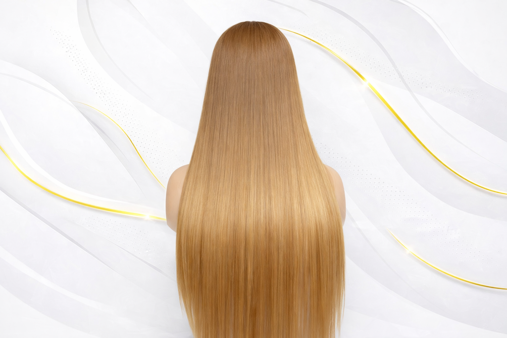 Golden Silk Luxe Wig (Straight Honey Blonde) 100% Human Hair
