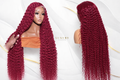Ruby Red Deep Wave Queen Wig.