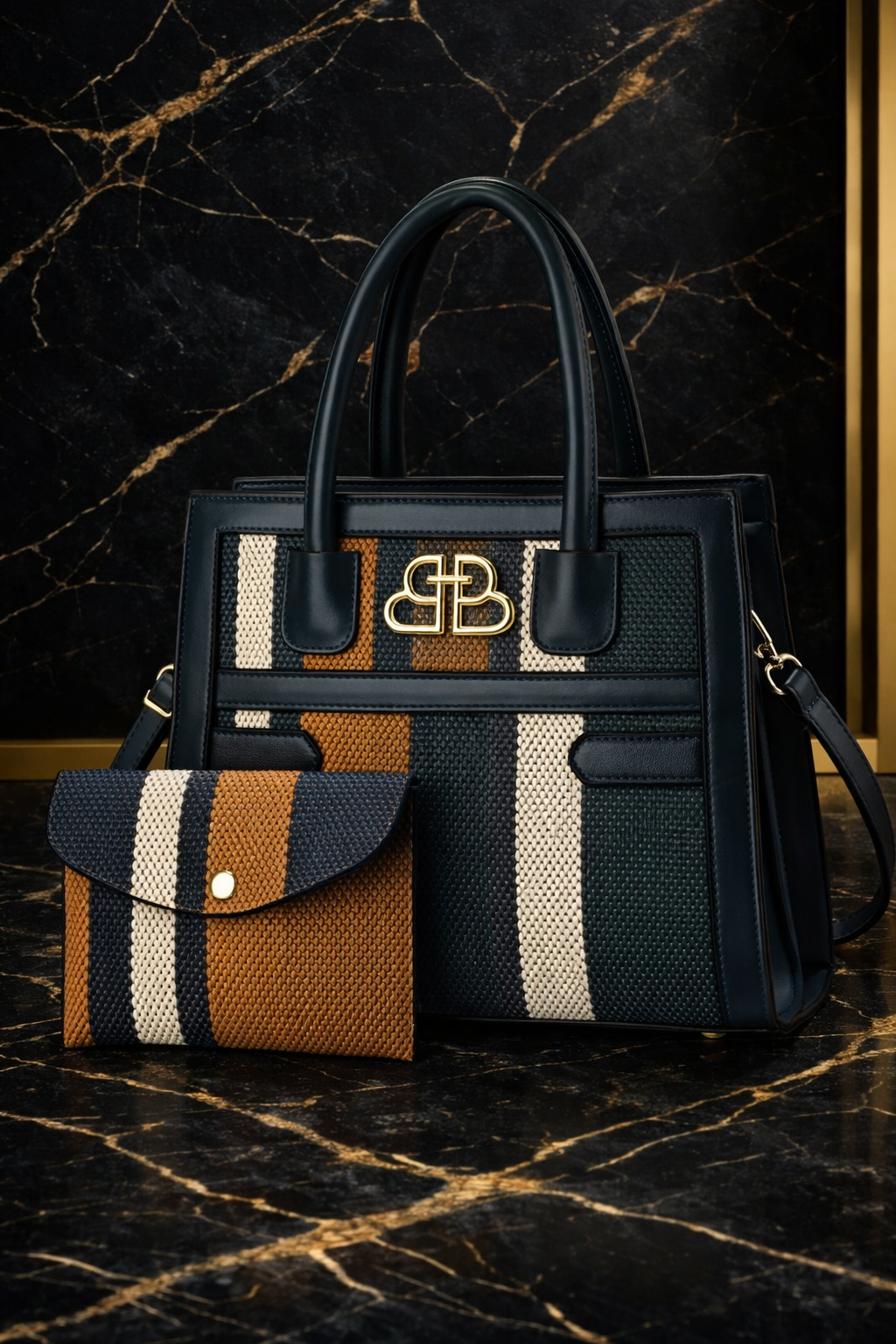 HEB Midnight Heritage Signature Handbag Set