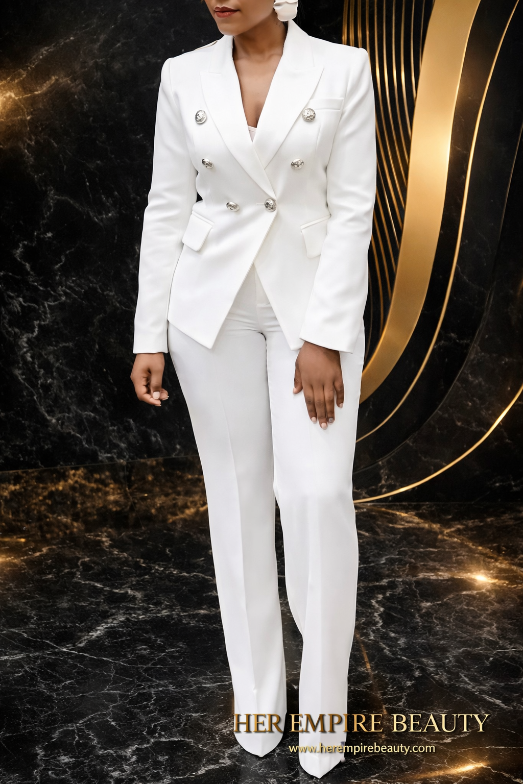 HEB Power Elegance Double-Breasted Suit Set