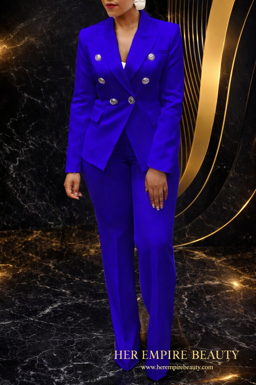 HEB Power Elegance Double-Breasted Suit Set