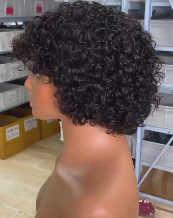 HEB Crown Luxe Classic Curly Bob Wig
