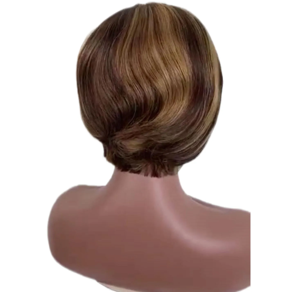 HEB short highlighted pixie bob wig