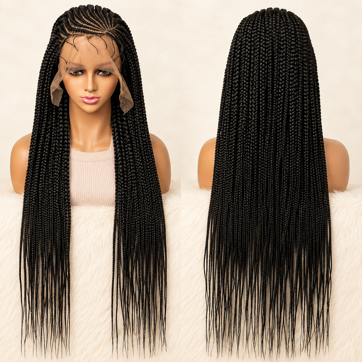 HEB Signature Cornrow Box Braid Frontal Wig