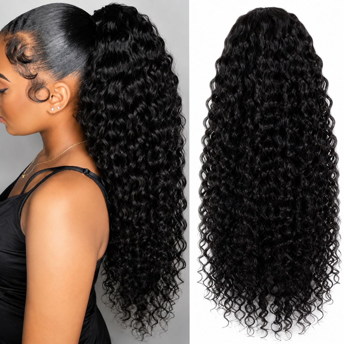 HEB Luxe Curly Drawstring Ponytail