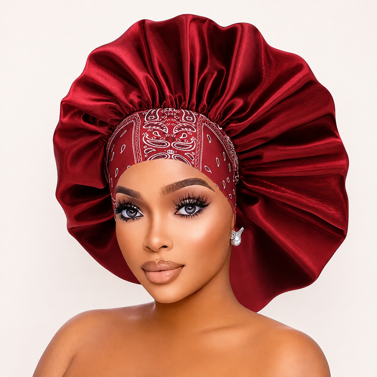 Name: HEB Crown Care Satin Bonnet – 5 Color Collection