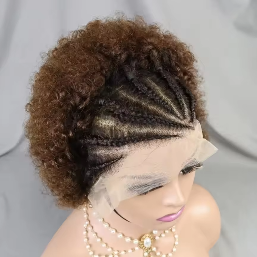 HEB Empress Braided Afro Lace Wig