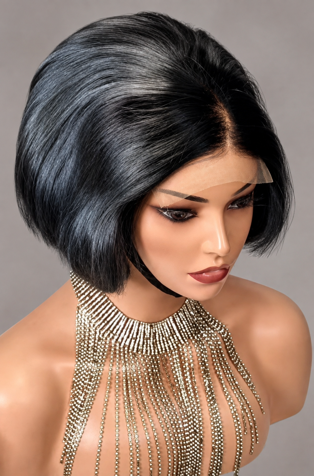 HEB Crown Luxe Sleek Precision Bob Wig