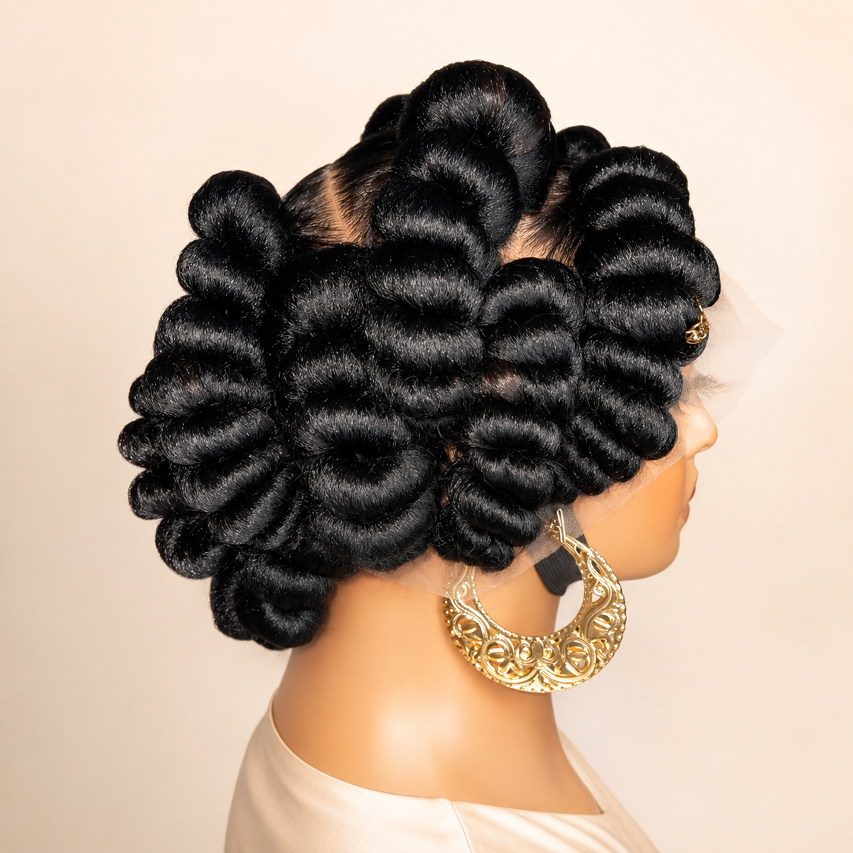 HEB Regal Coil Crown Frontal Wig