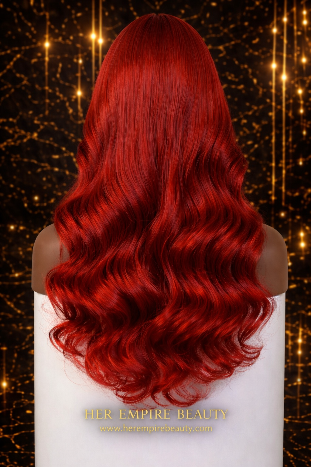 Ruby Red Luxury Wave Wig ✨ Luxury Lace Front Wig | Natural Hairline | Premium Quality