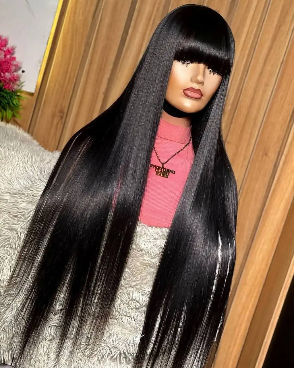 HEB Crown Collection – Midnight Silk Bang Wig