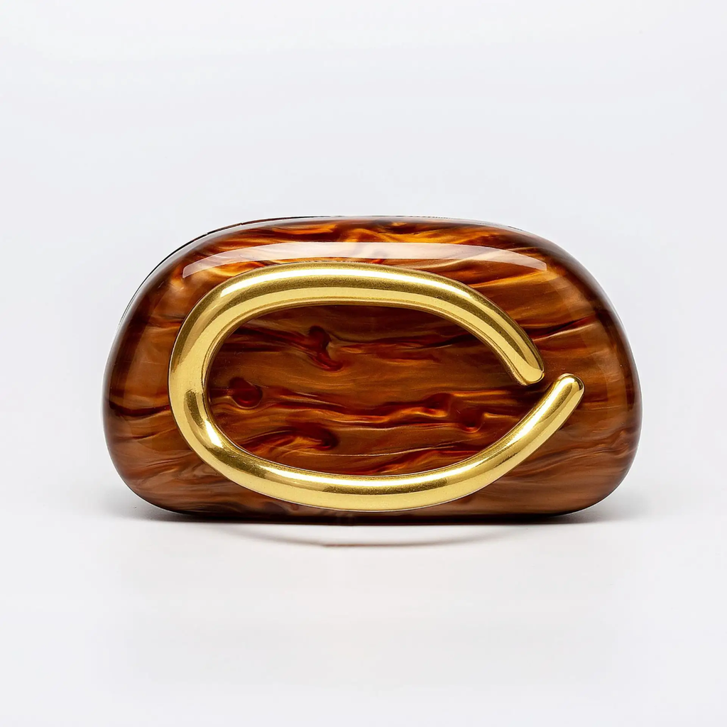 Empire Luxe – Signature Marble Clutch