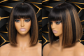 Luxury Straight Bob Wig with Bangs
Elevate your everyday look with our Luxury Straight Bob