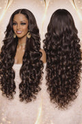 Royal Curl Luxe (Full Volume). 100% Human Hair Transparent Lace