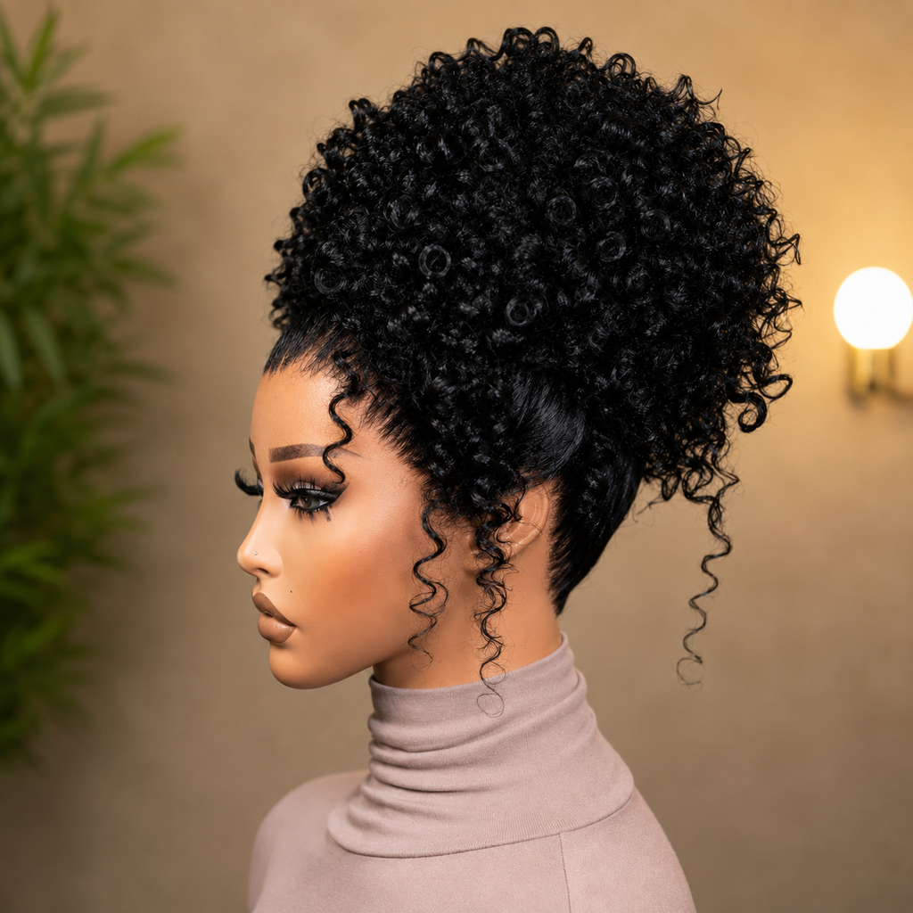 HEB Royal Curls 360 closure Updo Wig