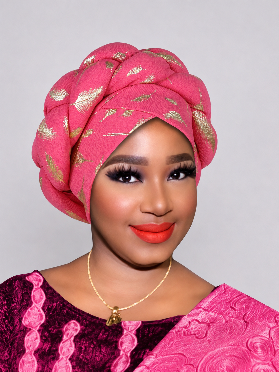 HEB Regal Crown Braided Headwrap – Gold Feather Collection
