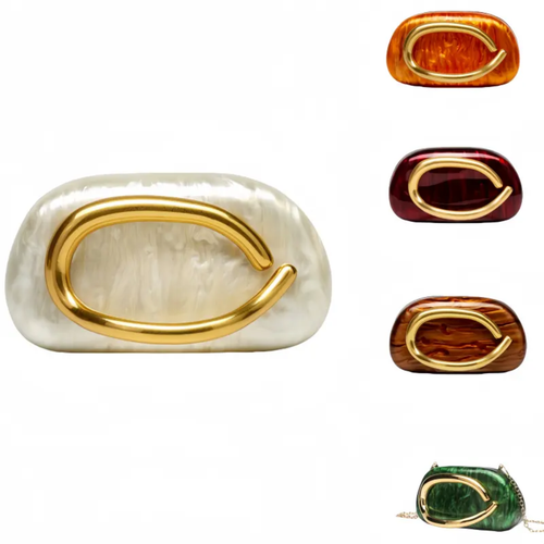 Empire Luxe – Signature Marble Clutch