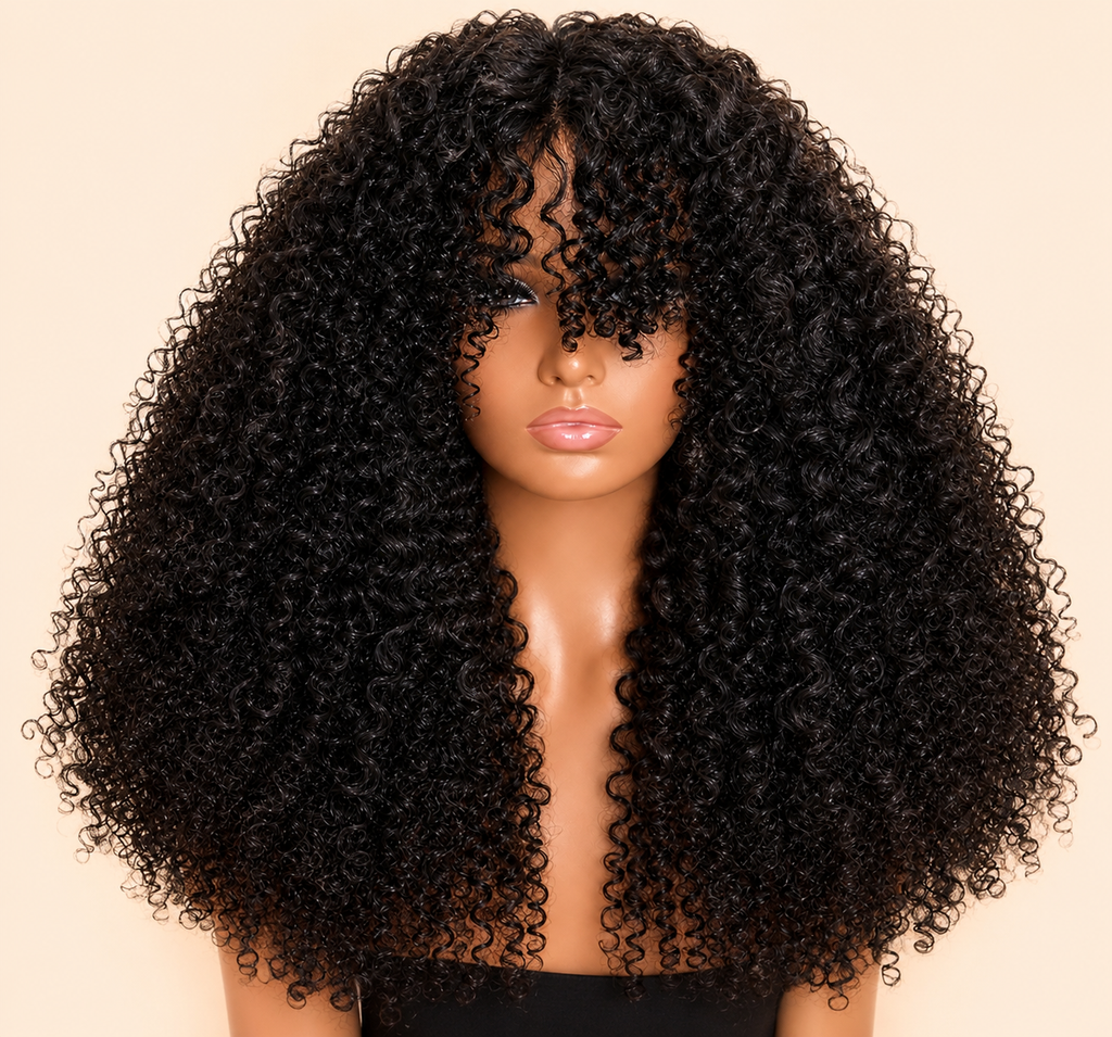 HEB Royal Noir Curly Bang Wig