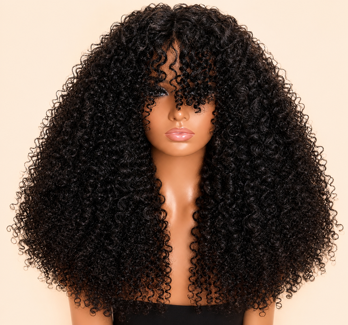HEB Royal Noir Curly Bang Wig