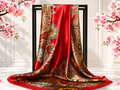 HEB Luxe Paisley Satin Head Scarf