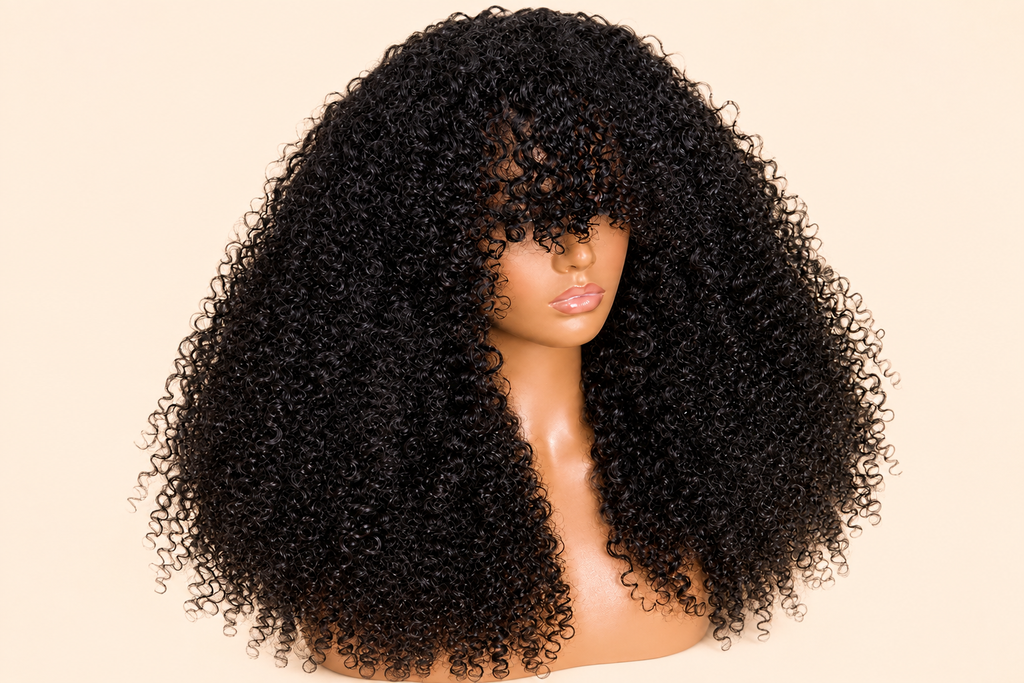 HEB Royal Noir Curly Bang Wig