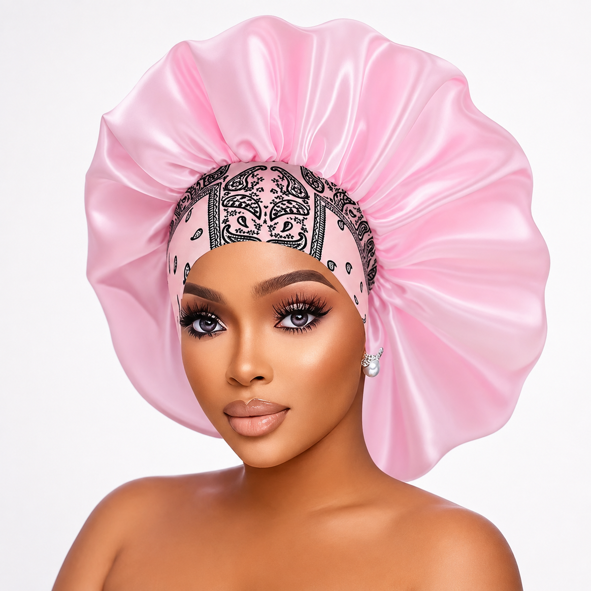 Name: HEB Crown Care Satin Bonnet – 5 Color Collection