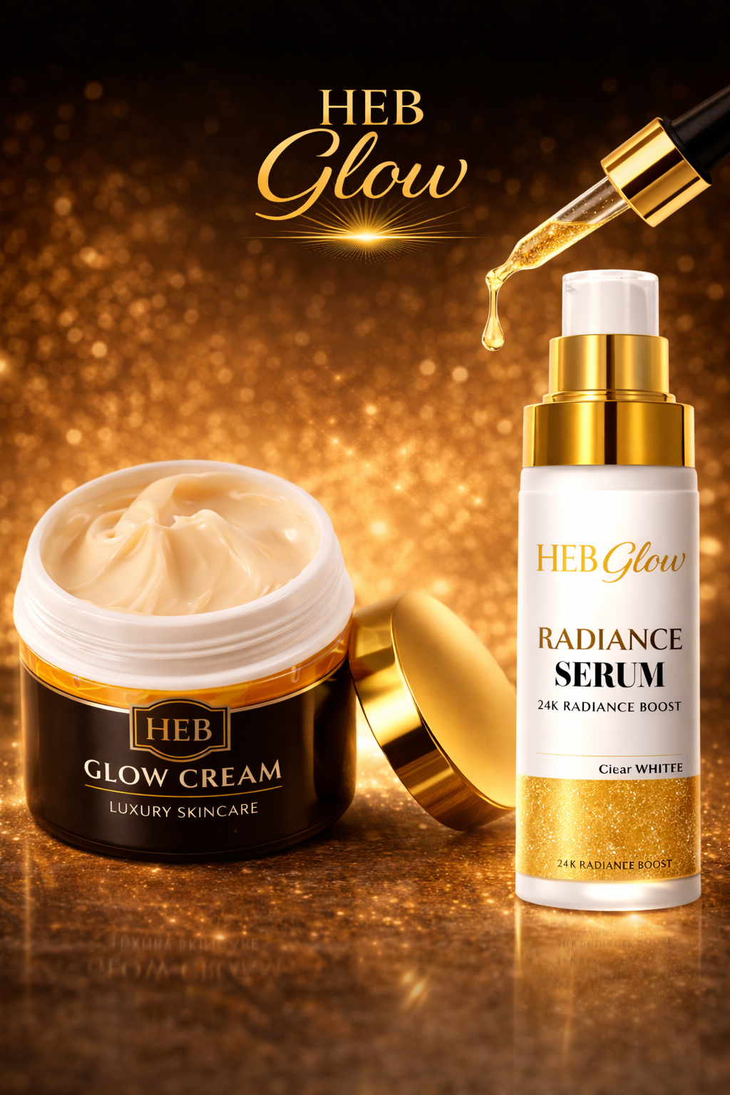 HEB Glow Radiance Serum & Glow Cream