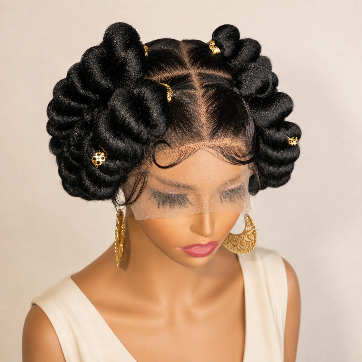 HEB Regal Coil Crown Frontal Wig