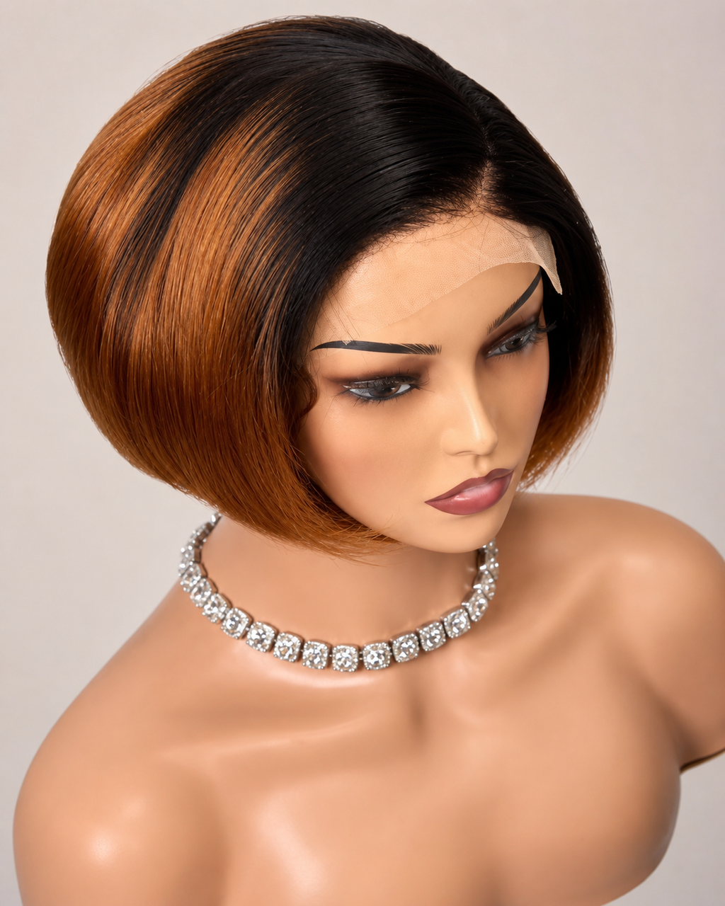 HEB Crown Luxe Sleek Precision Bob Wig